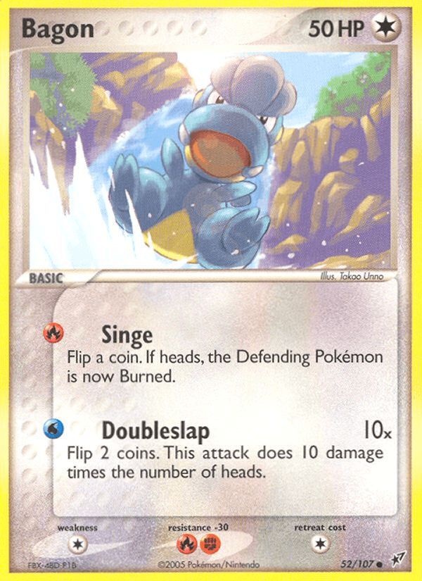 Bagon Pokémon card