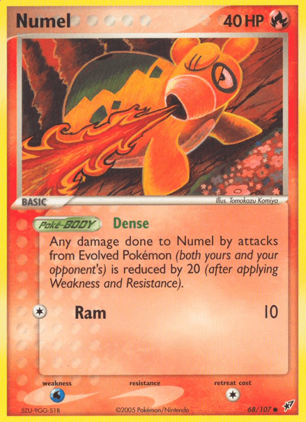 Numel Pokémon card