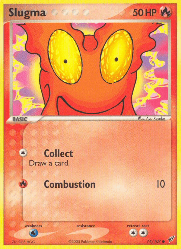 Slugma Pokémon card