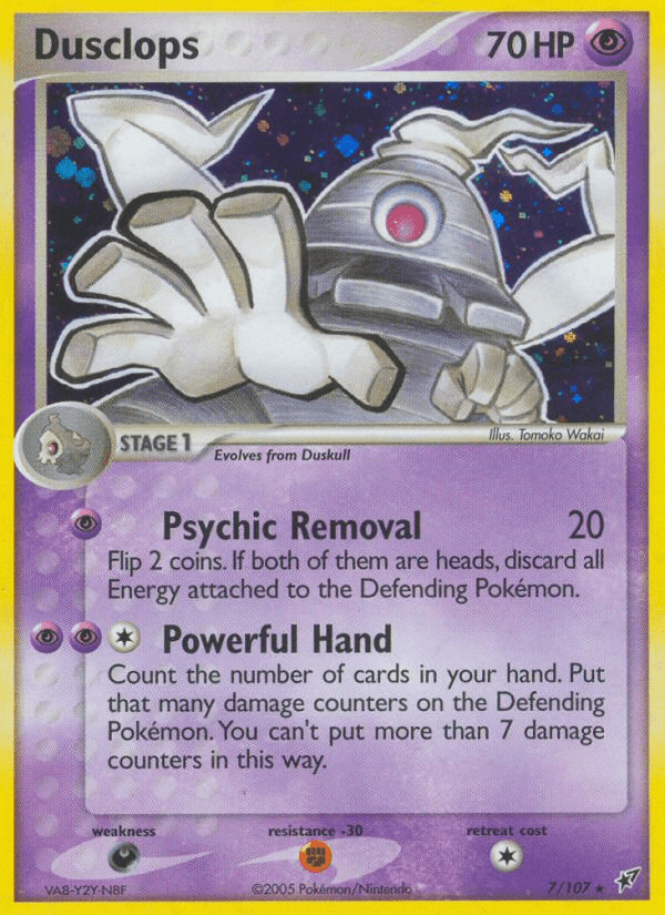 Dusclops Pokémon card