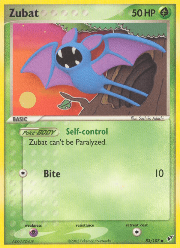 Zubat Pokémon card