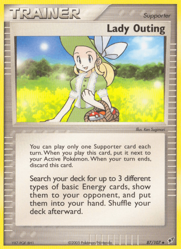 Lady Outing Pokémon card