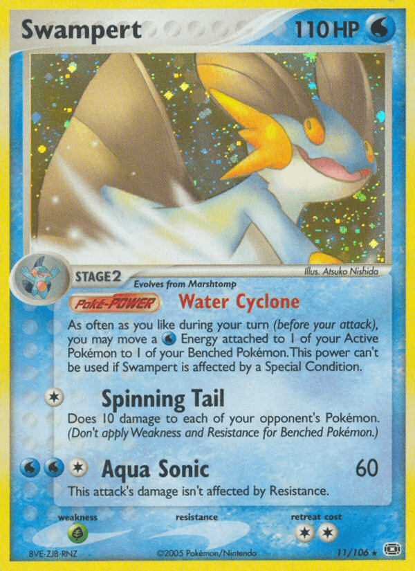 Swampert Pokémon card