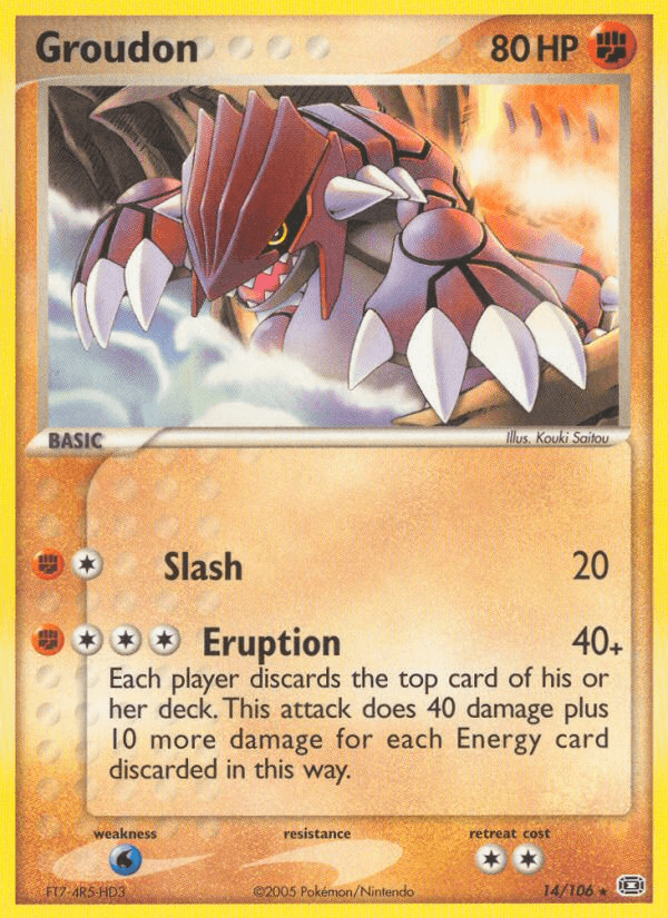 Groudon Pokémon card