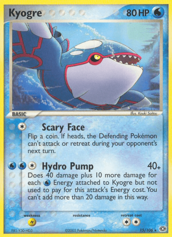 Kyogre Pokémon card