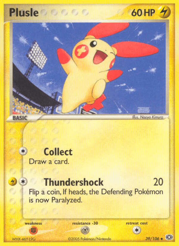Plusle Pokémon card