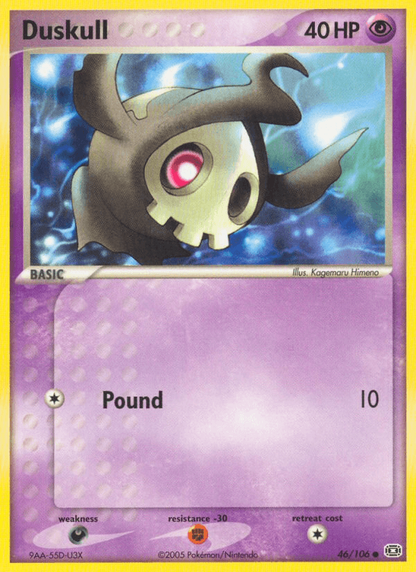 Duskull Pokémon card