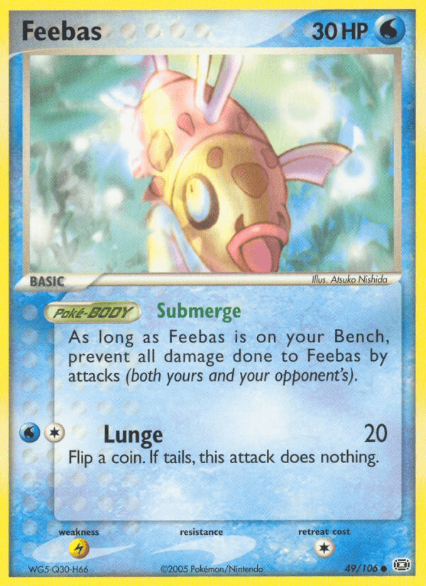 Feebas Pokémon card