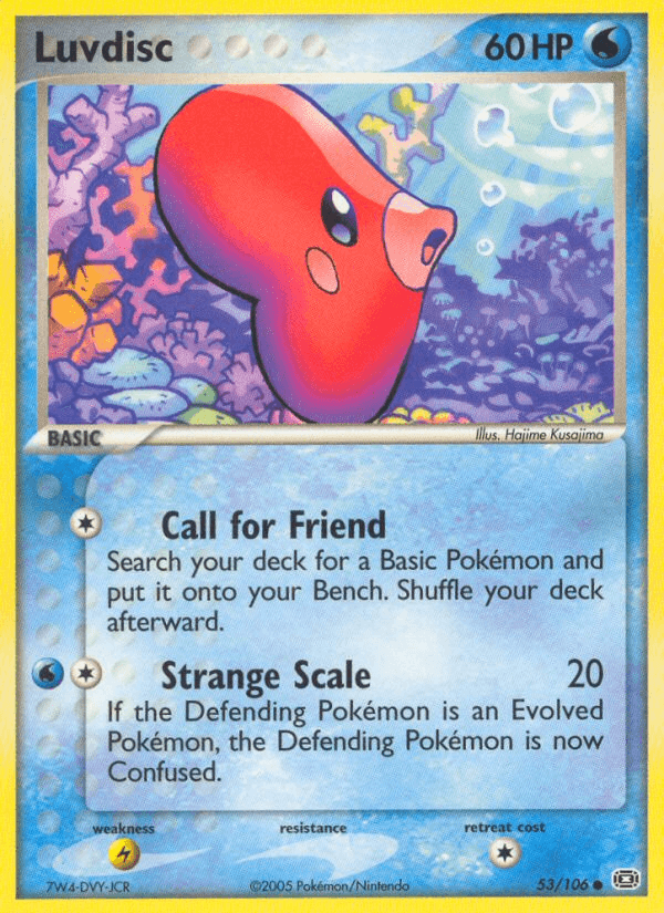 Luvdisc Pokémon card