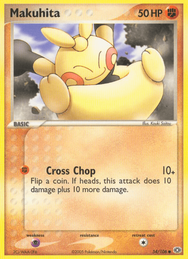 Makuhita Pokémon card