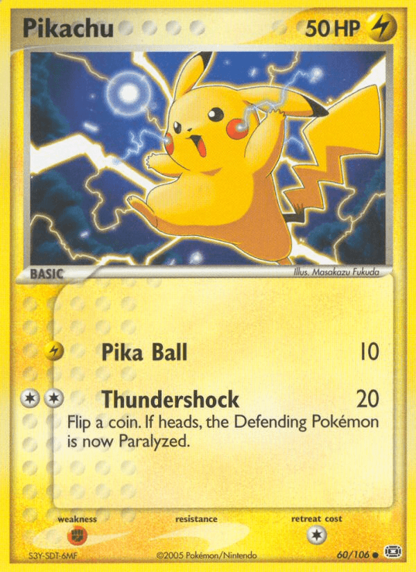 Pikachu Pokémon card