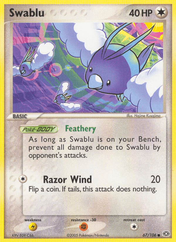 Swablu Pokémon card