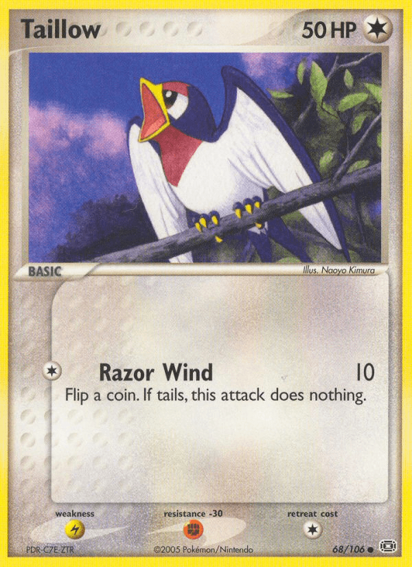 Taillow Pokémon card