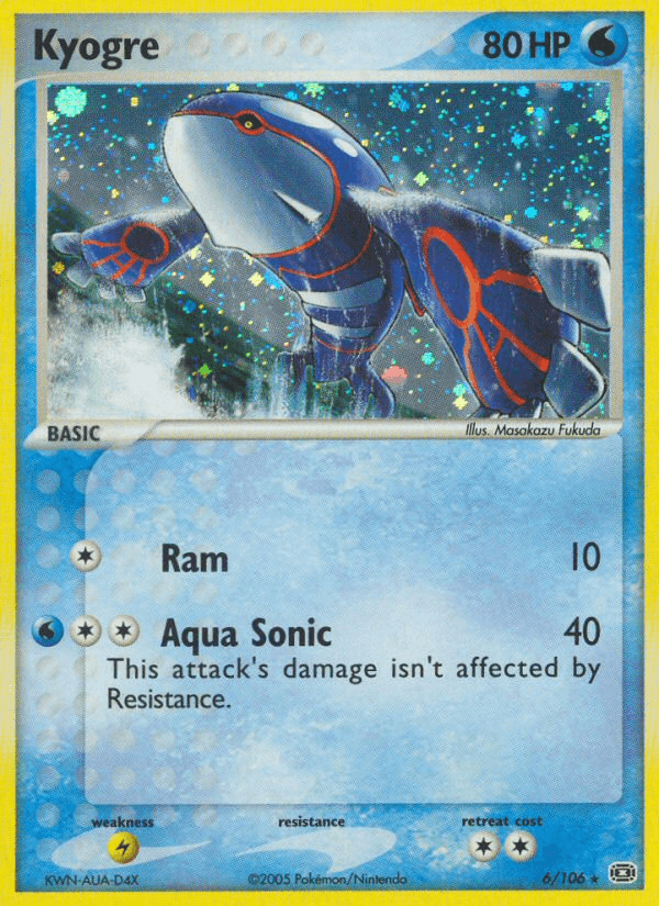 Kyogre Pokémon card