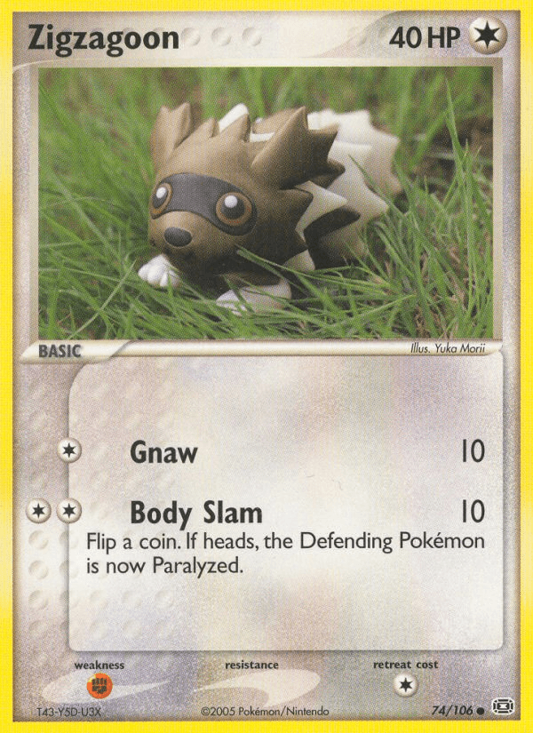 Zigzagoon Pokémon card