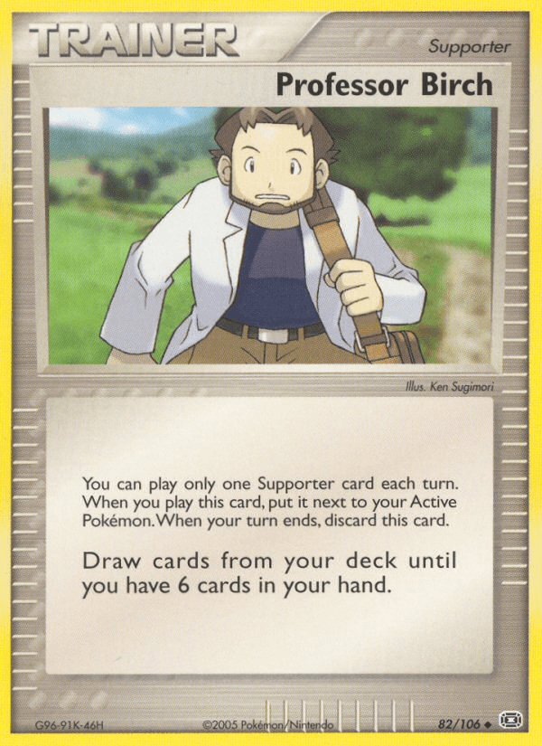 Professor Birch Pokémon card
