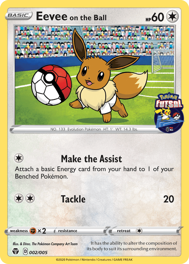 Eevee on the Ball Pokémon card