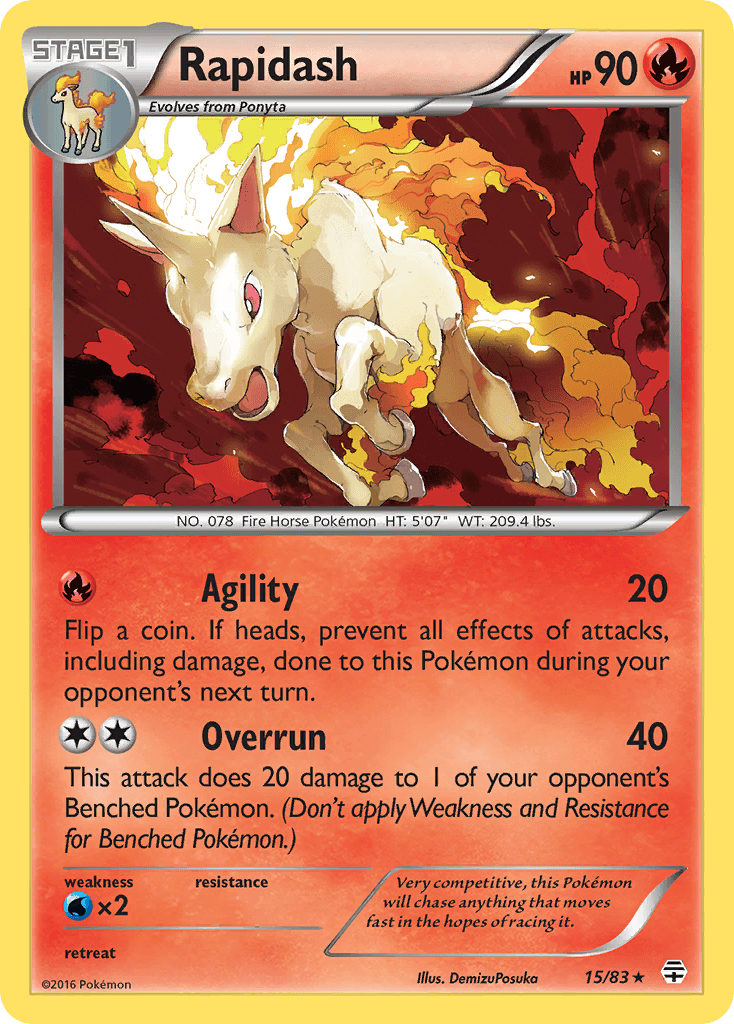 Rapidash Pokémon card