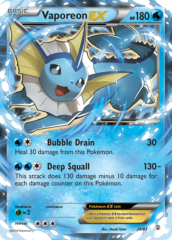 Vaporeon-EX from Generations