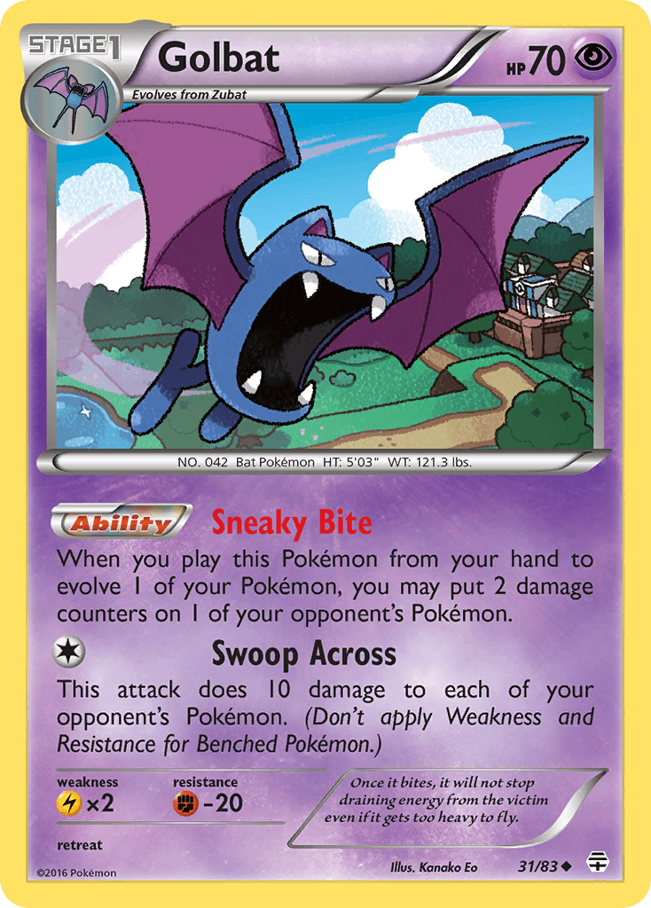 Golbat Pokémon card