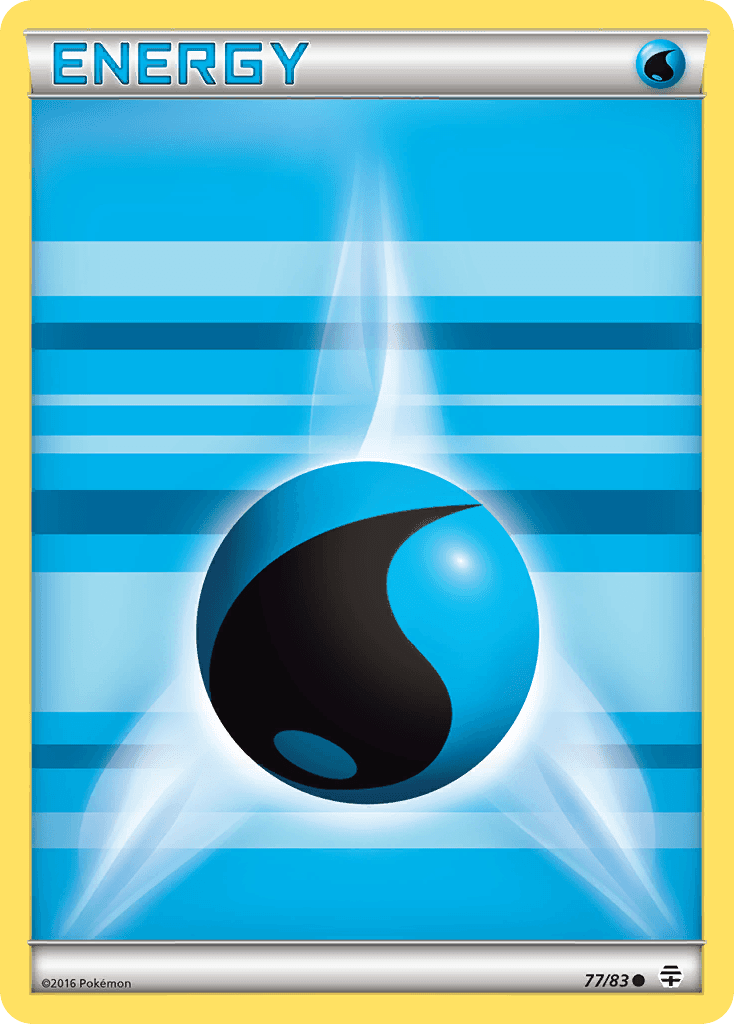 Water Energy Pokémon card