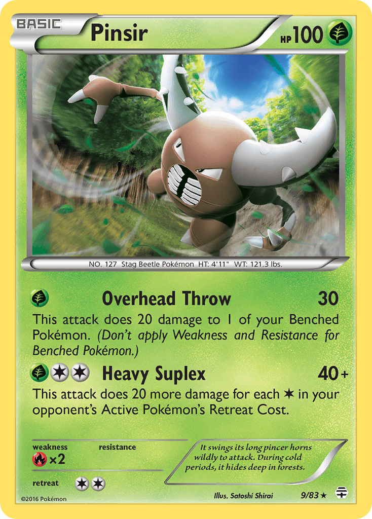 Pinsir Pokémon card