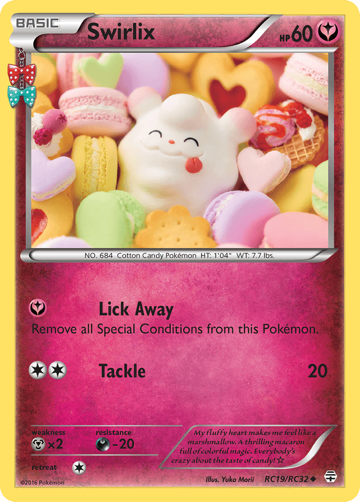 Swirlix Pokémon card