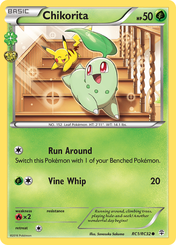 Chikorita Pokémon card