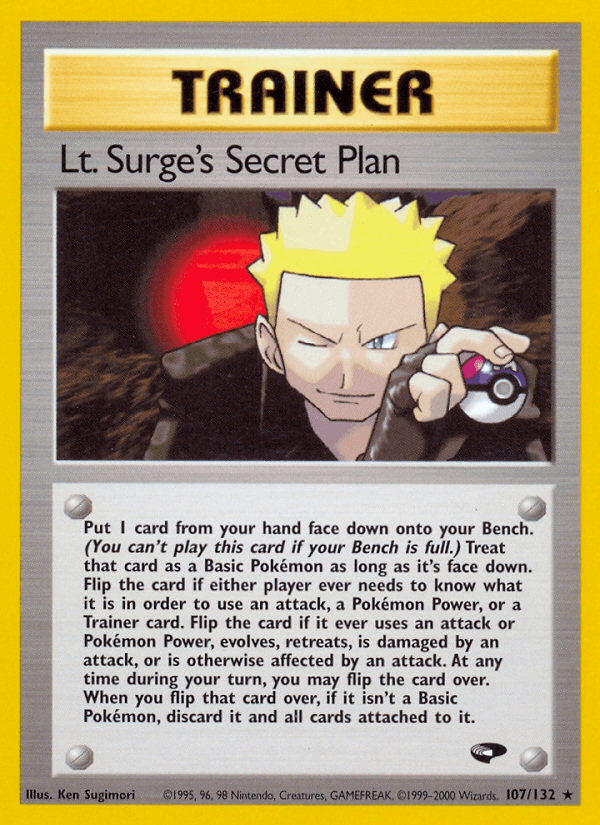 Lt. Surge's Secret Plan Pokémon card
