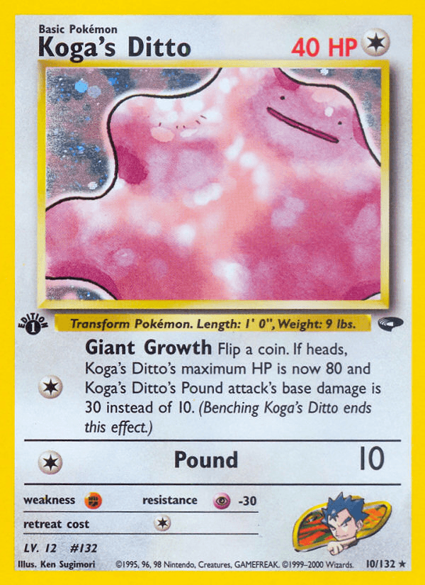 Koga's Ditto Pokémon card