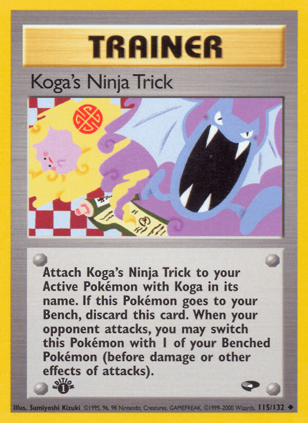 Koga's Ninja Trick Pokémon card