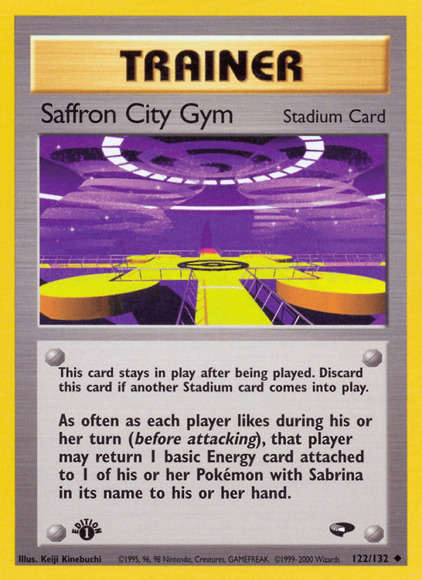 Saffron City Gym Pokémon card