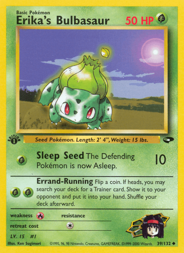 Erika's Bulbasaur Pokémon card