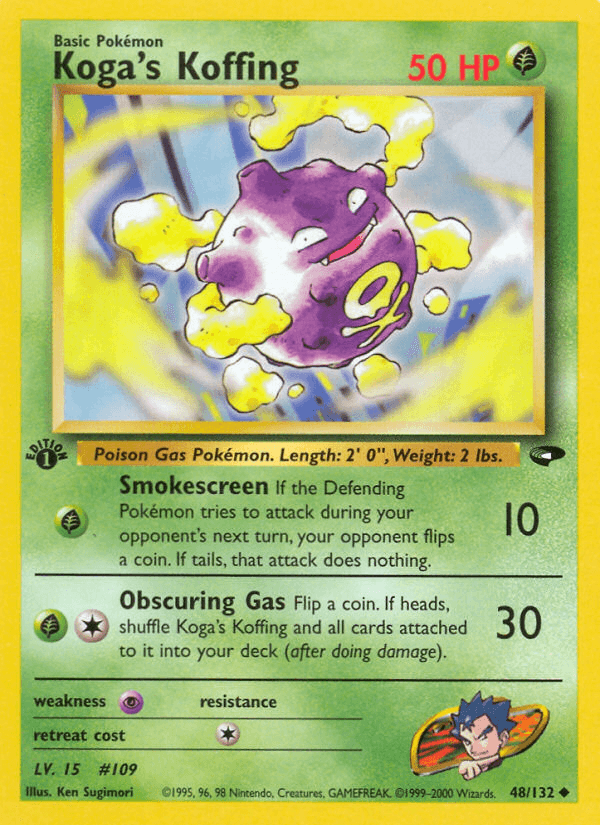 Koga's Koffing Pokémon card