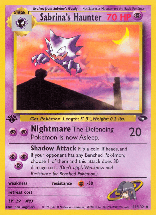 Sabrina's Haunter Pokémon card