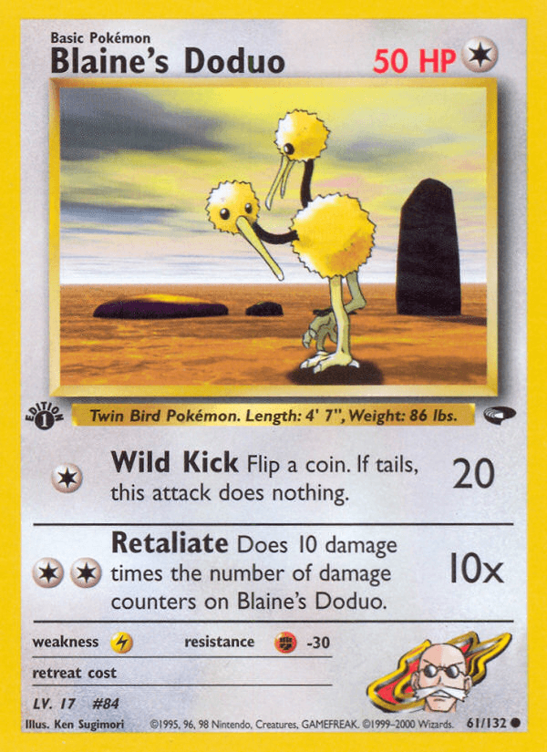 Blaine's Doduo Pokémon card