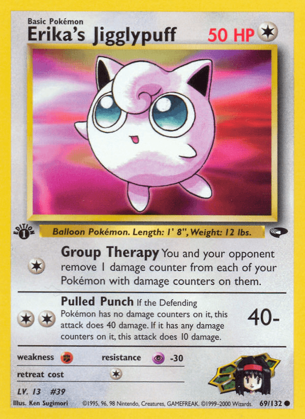 Erika's Jigglypuff Pokémon card