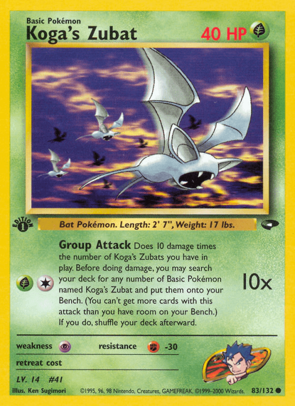 Koga's Zubat Pokémon card