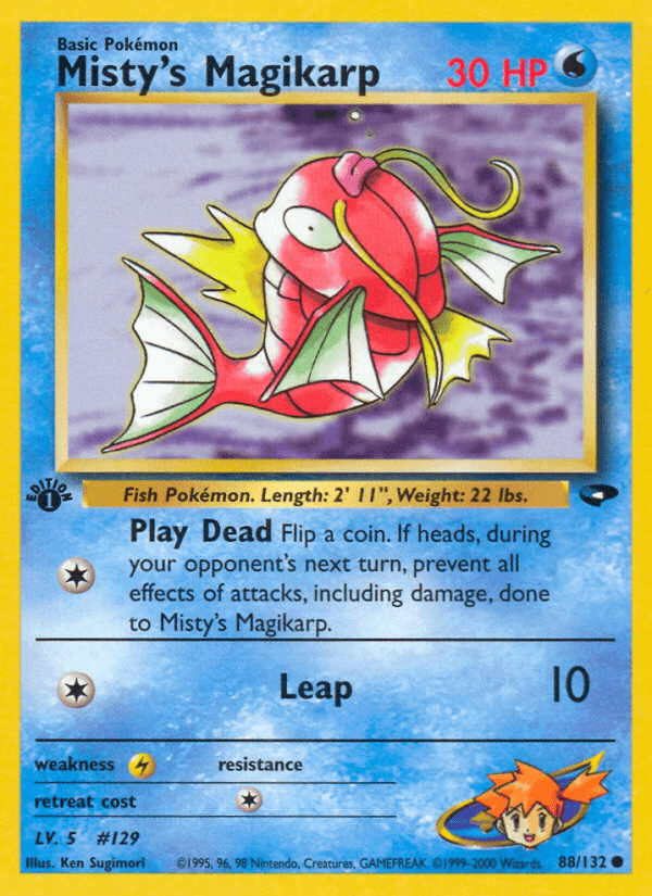 Misty's Magikarp Pokémon card