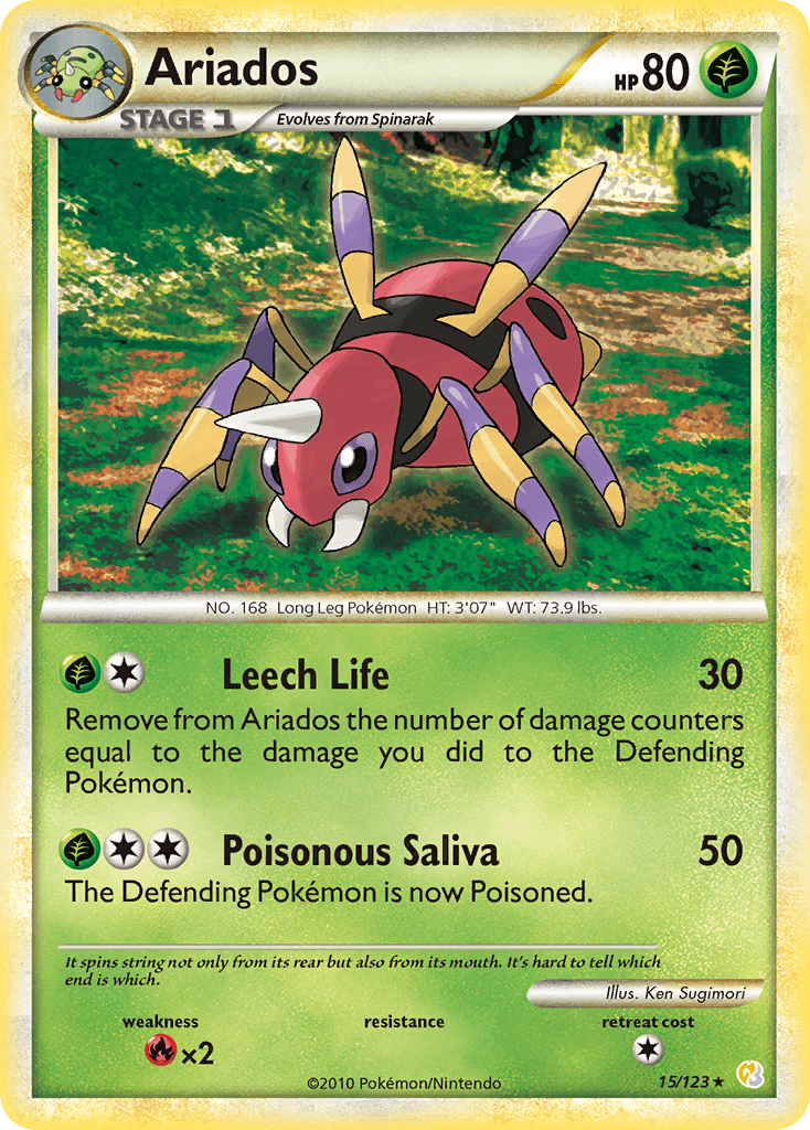 Ariados Pokémon card