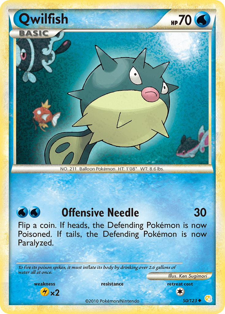 Qwilfish Pokémon card