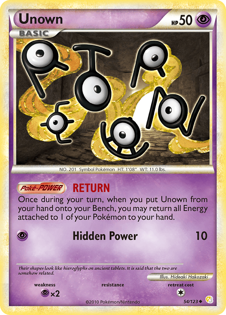 Unown Pokémon card