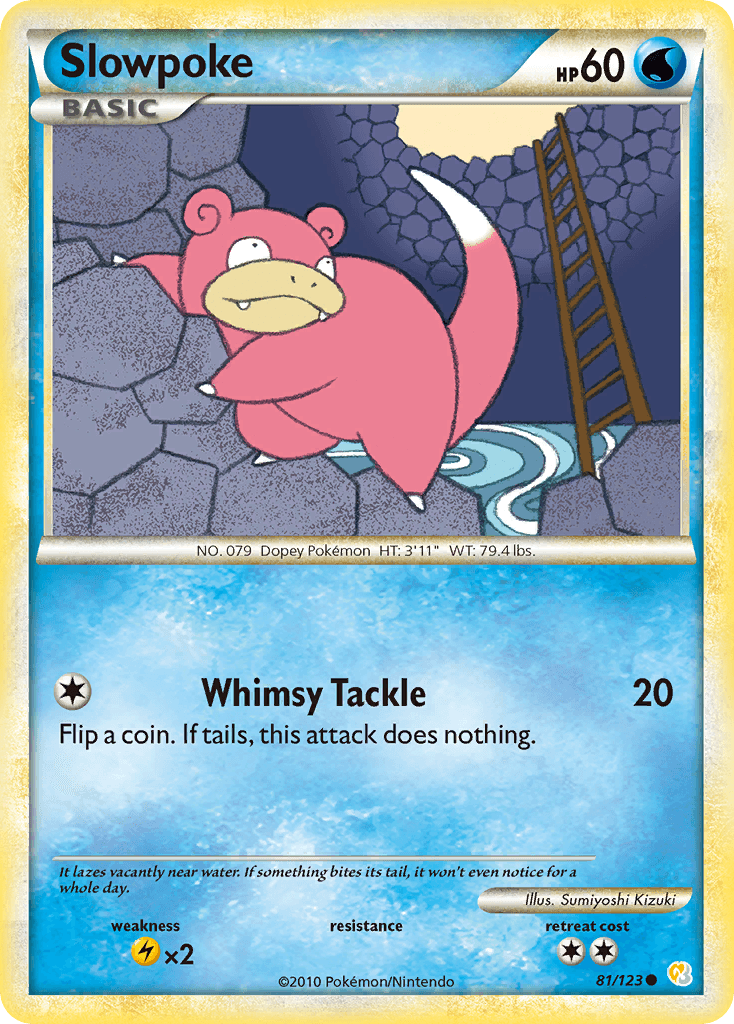 Slowpoke Pokémon card