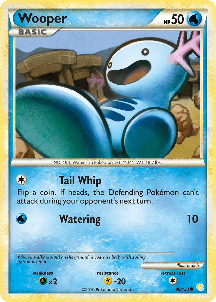 Wooper Pokémon card