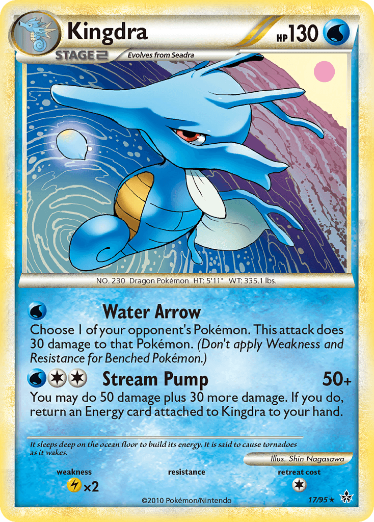 Kingdra Pokémon card