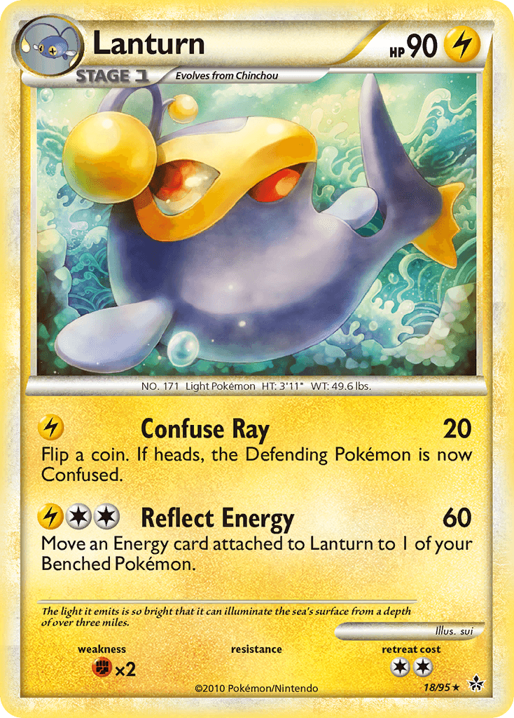 Lanturn Pokémon card