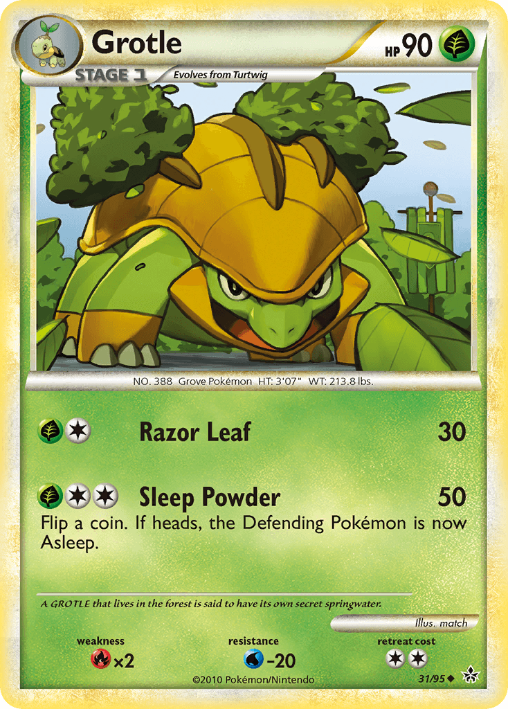 Grotle Pokémon card