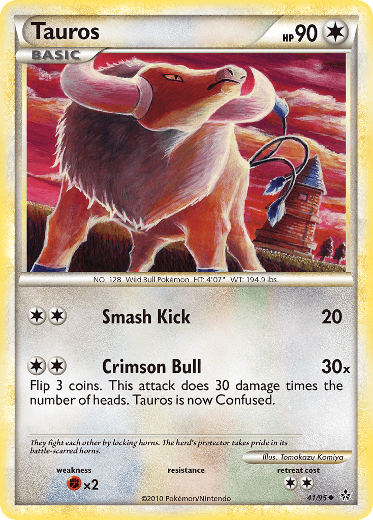 Tauros Pokémon card