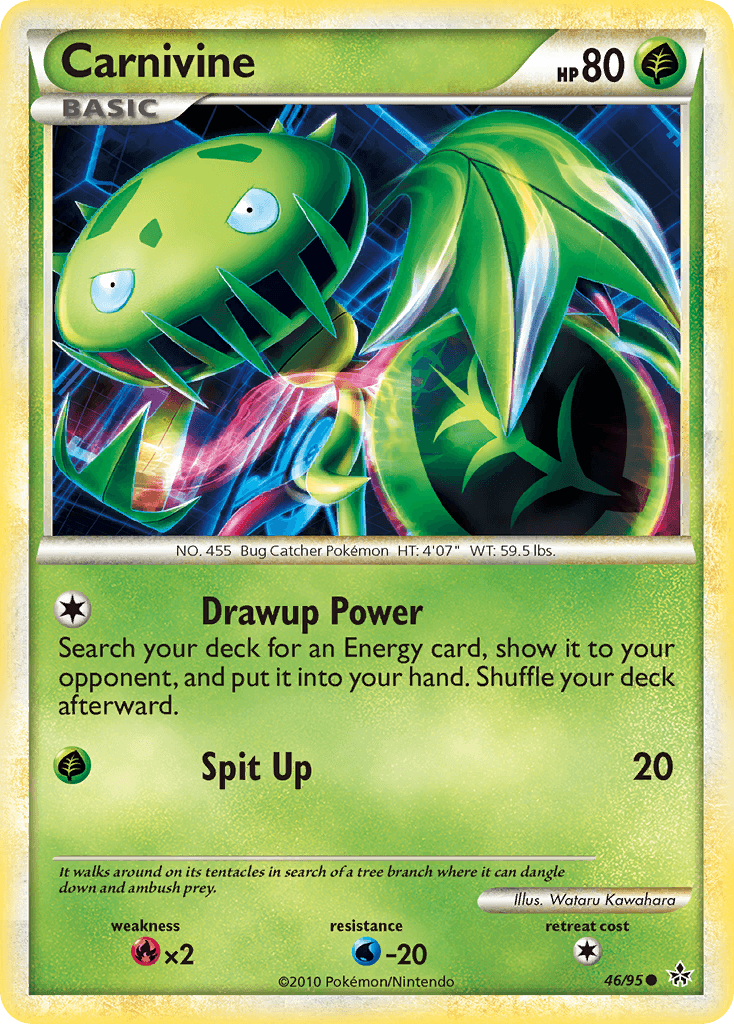 Carnivine Pokémon card