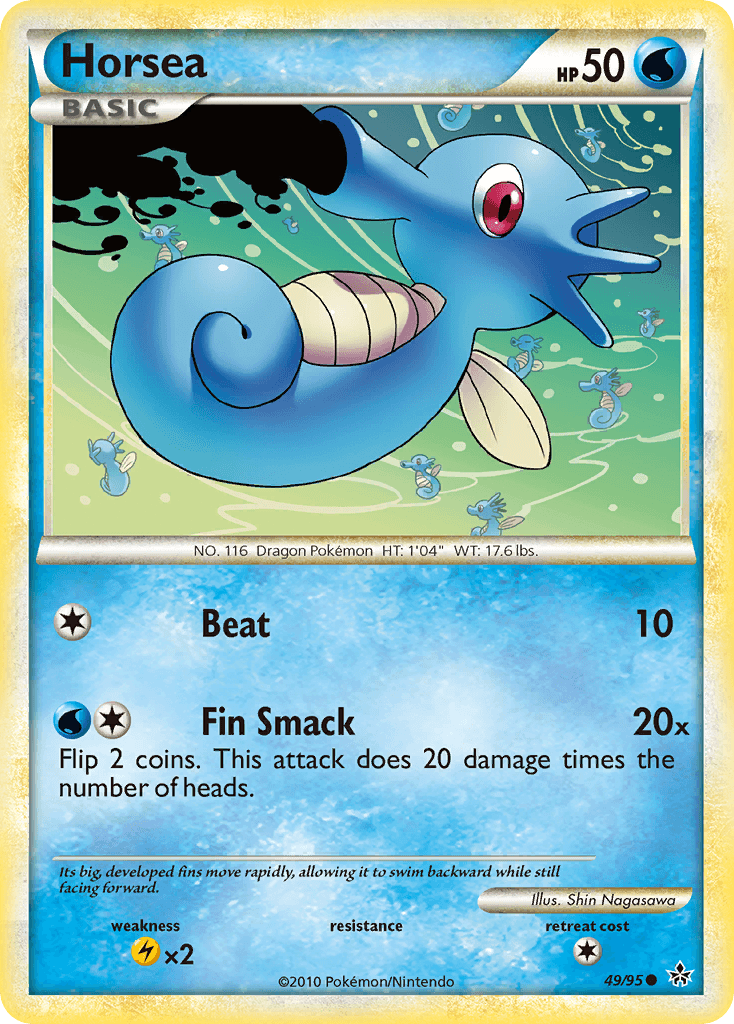Horsea Pokémon card